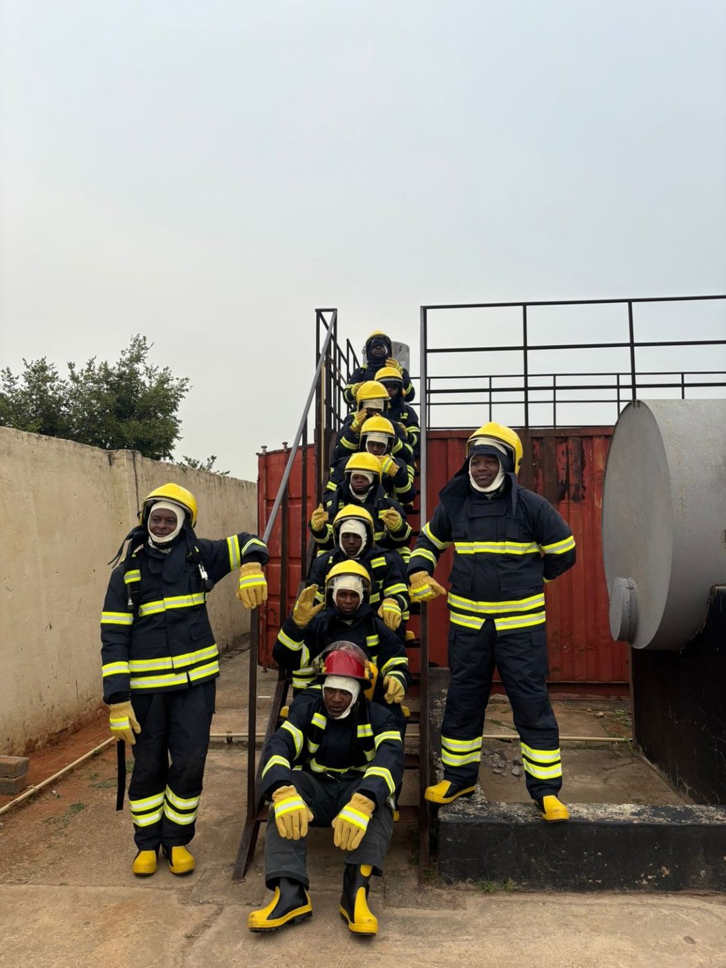 Firefighter PPE team